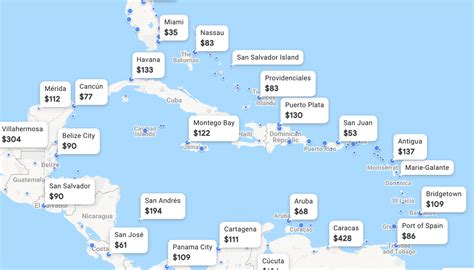Find cheap flights to Caribbean Islands from $55 Round-trip 1 adult 0 bags Direct flights only Add hotel ven. 3/22 ven. 3/29 Search hundreds of travel sites at once for deals on flights to Caribbean Islands ...and more In the last 7 days travelers have searched 50,407,861 times on KAYAK, and here is why: 